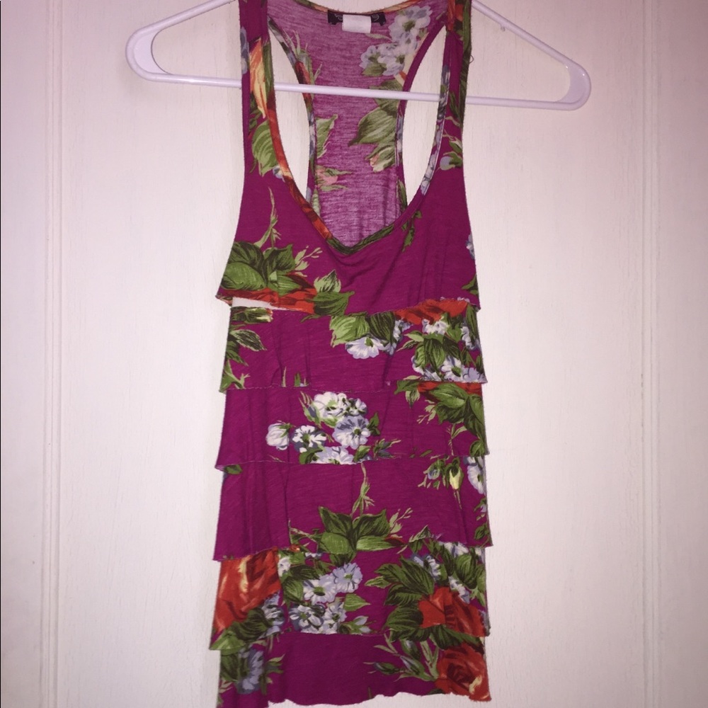 Floral print tank top
